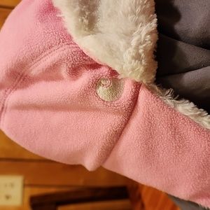 Infant/toddler pink carhartt fluffy flap hat